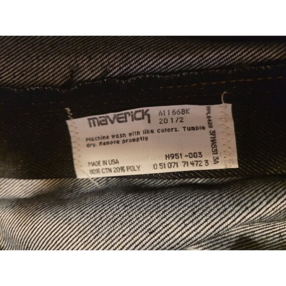 Lady Maverick Women's Elastic Waist Black Wash Jeans Size 20 1/2 Made in USA - Picture 4 of 4